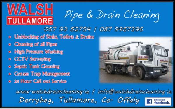 Walsh Tullamore Drain & Pipe Cleaning