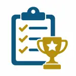 Award Nomination Clipboard and Trophy